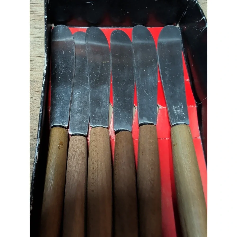 Set of 6 Vtg Japan Stainless 6⅛